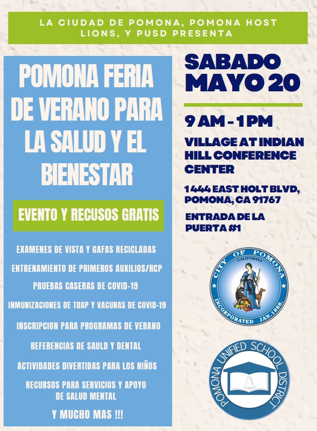 Pomona health fair Span