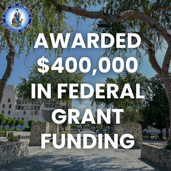 Awarded 400,00 in Federal Grant Funding