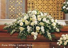 Flowers on Casket