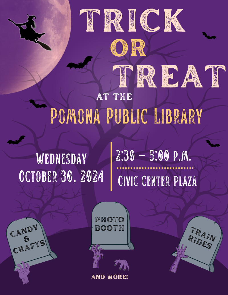 Trick or Treat at the Pomona Public Library